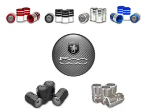 Fiat Abarth Wheel Valve Covers for Bike Stylish Edition